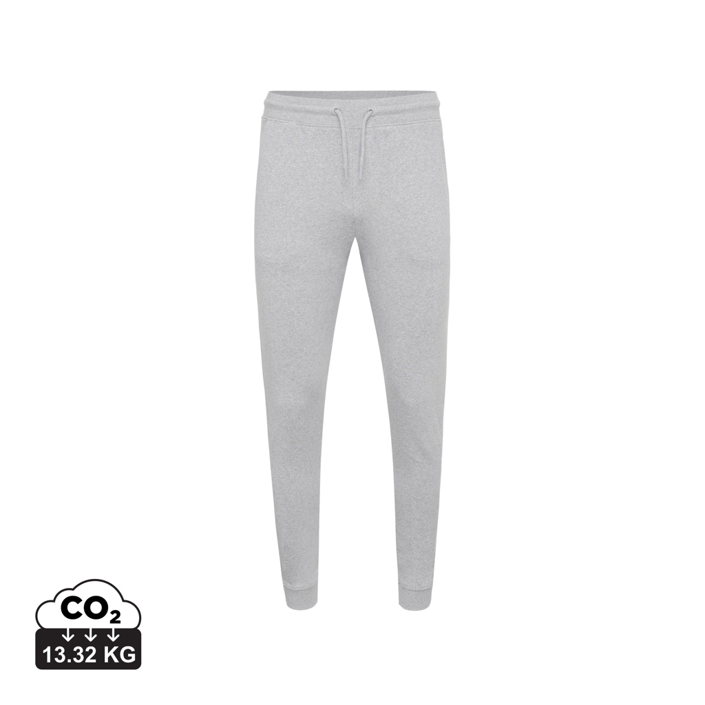 Jogging publicitaire en coton recyclé 340g Iqoniq Cooper heather grey